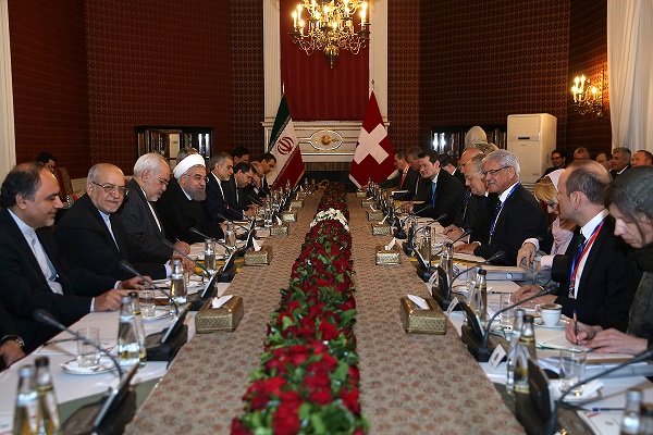 حسن روحانی : ایران از توسعه مناسبات و تقویت دوستی‌ها با سوییس استقبال می کند
