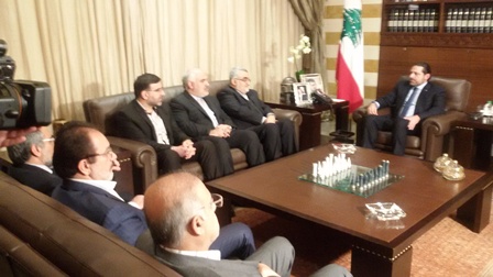 دیدار هیات پارلمانی ایران با سعد حریری و سیدحسن نصرالله