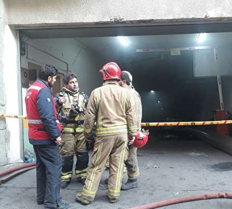 آخرین وضعیت ساختمان آتش گرفته‌ی وزارت نیرو