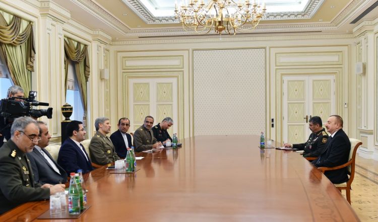 امیر حاتمی با رئیس جمهور آذربایجان دیدار کرد