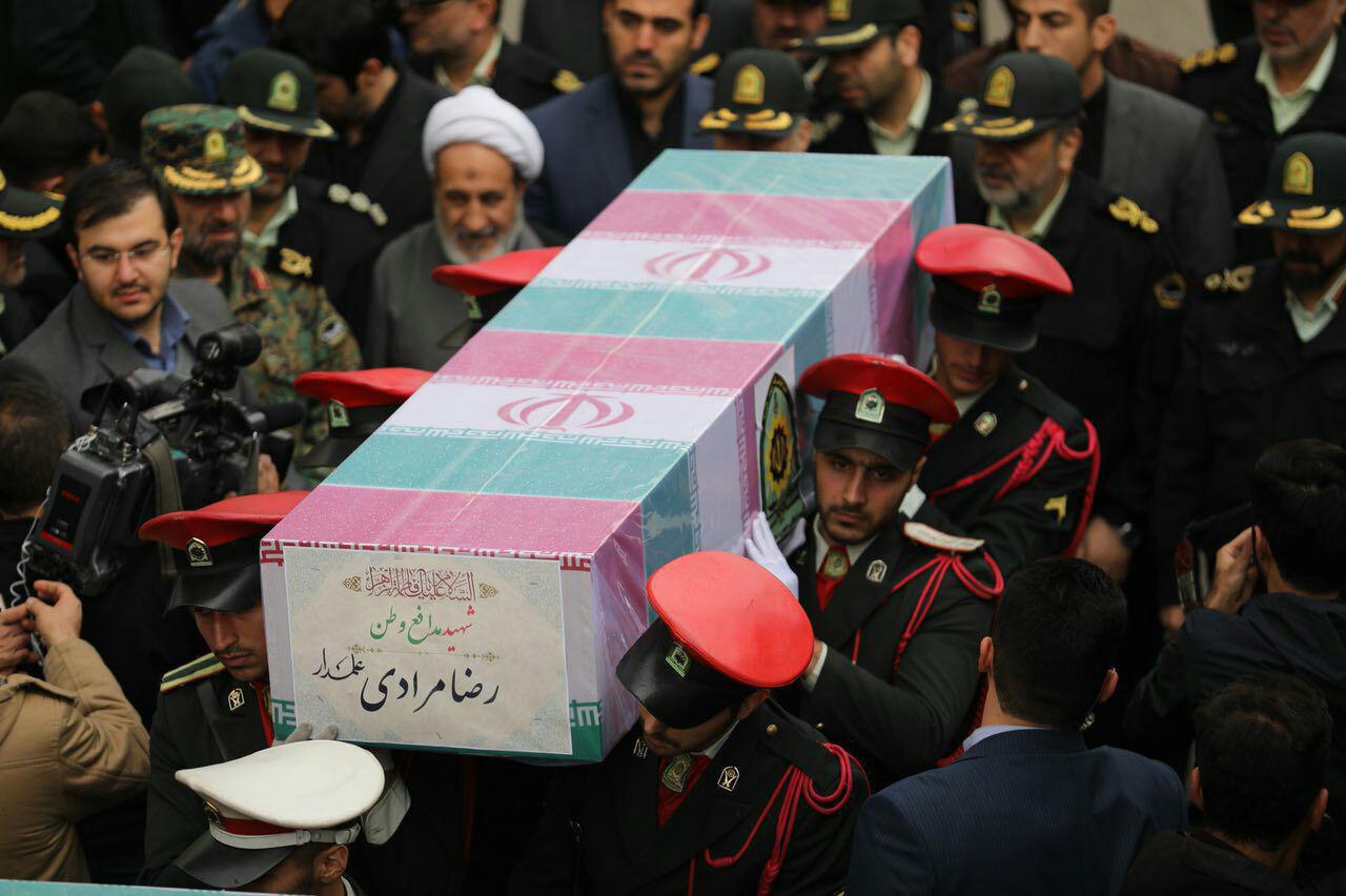 مراسم تشییع و وداع با شهدای حادثه خیابان پاسداران