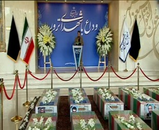 آغاز مراسم وداع با شهدای حوادث تروریستی تهران