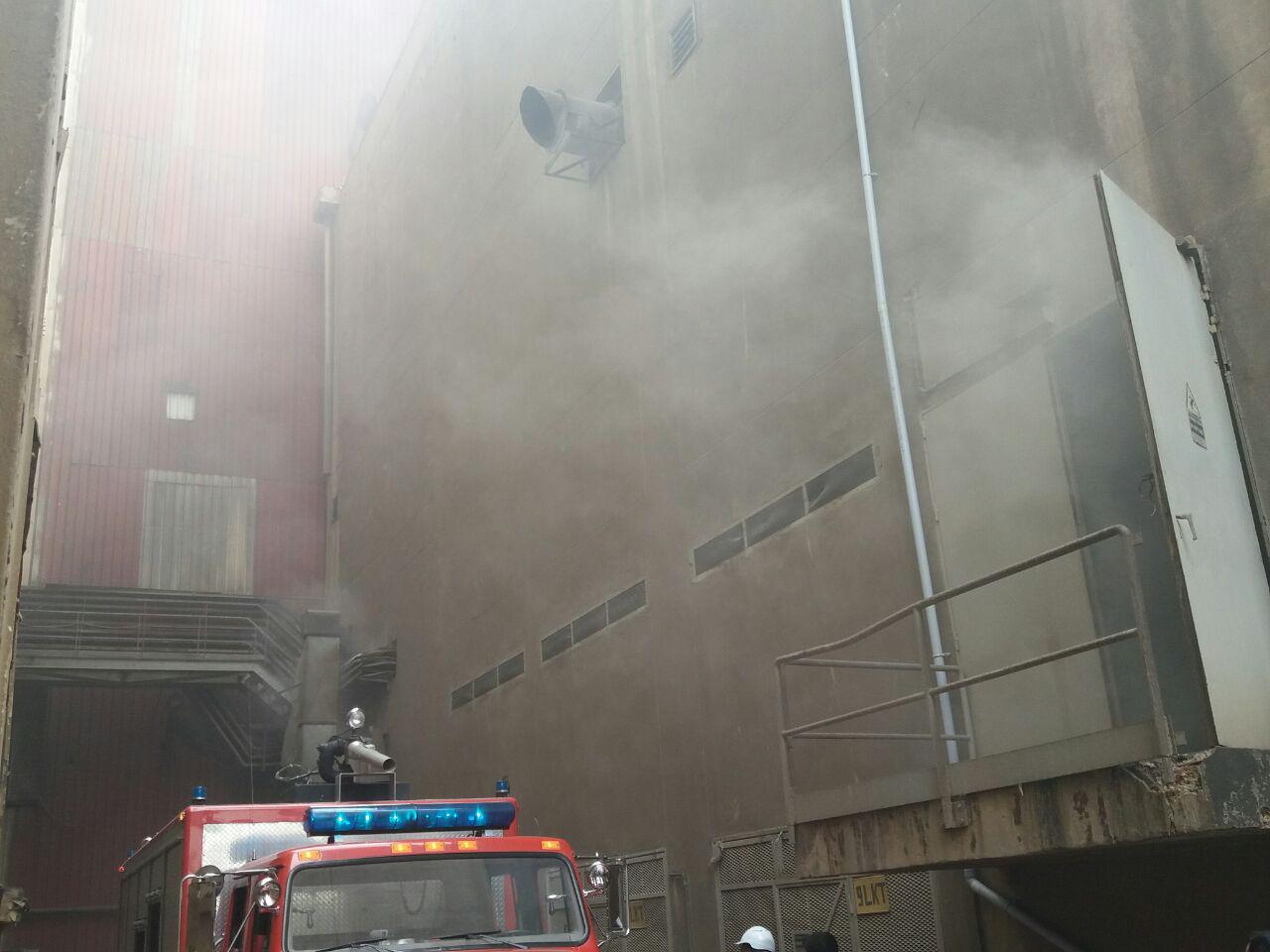 آتش‌سوزی در نیروگاه حرارتی تبریز