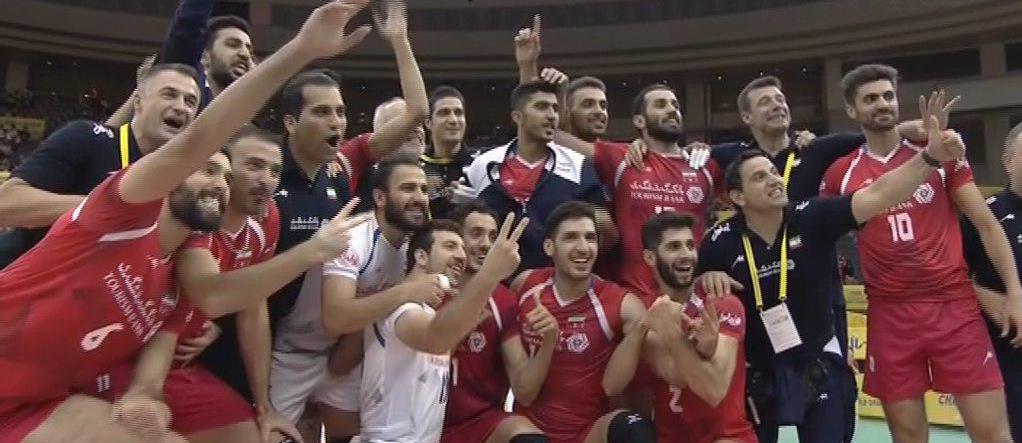 پیروزی تیم ملی والیبال ایران مقابل آمریکا