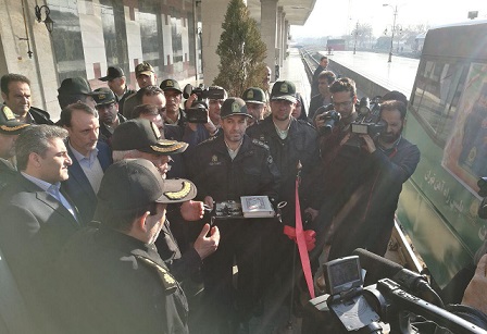 افتتاح اولین درزین پلیس راه‌آهن تهران