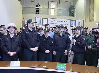 افتتاح سامانه پایش تصویری مرکز فرماندهی و کنترل ناجا