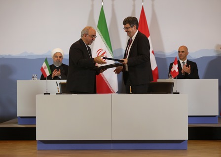 امضاء سه سند همکاری علمی،بهداشتی و اقتصادی ایران و سوئیس