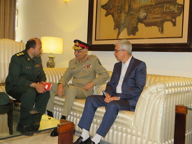 رئیس ستادکل نیروهای مسلح وارد پاکستان شد