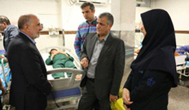 پیگیری روند درمان کارگران شهرداری تهران در حادثه بزرگراه شهید بابایی
