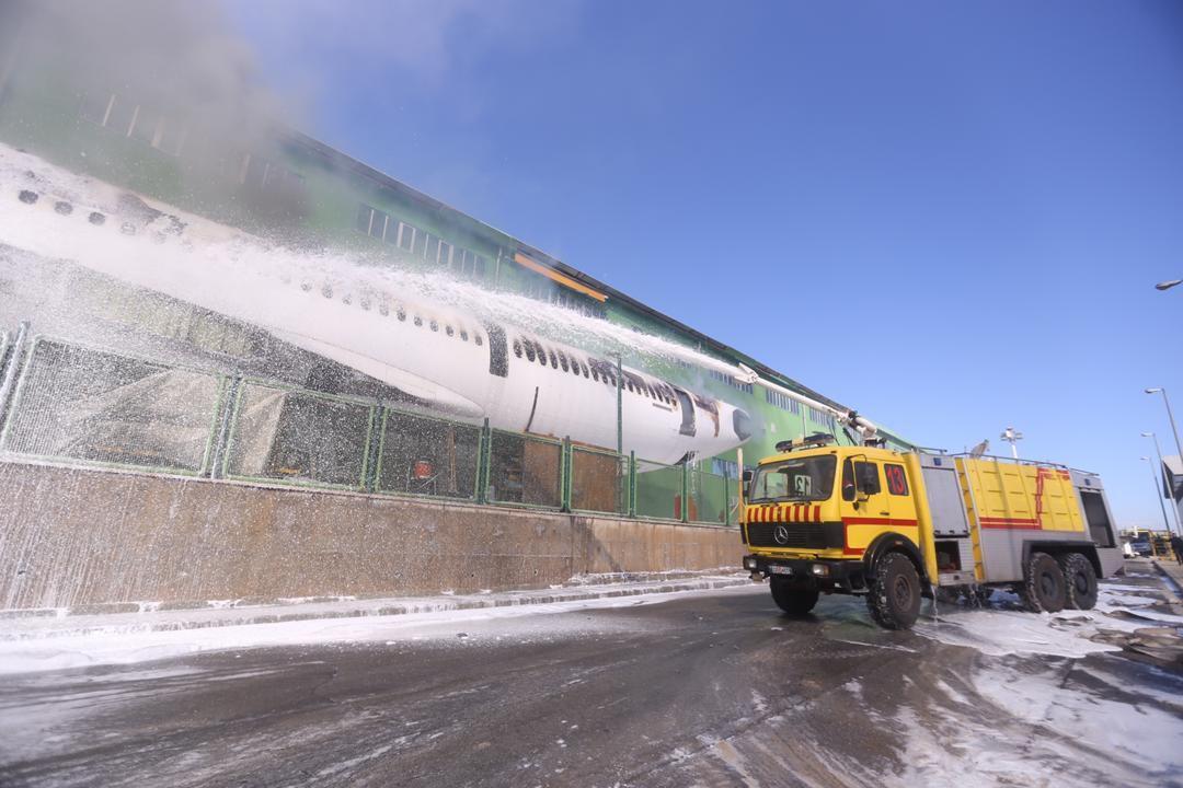آتش سوزی در فرودگاه امام خمینی مهار شد