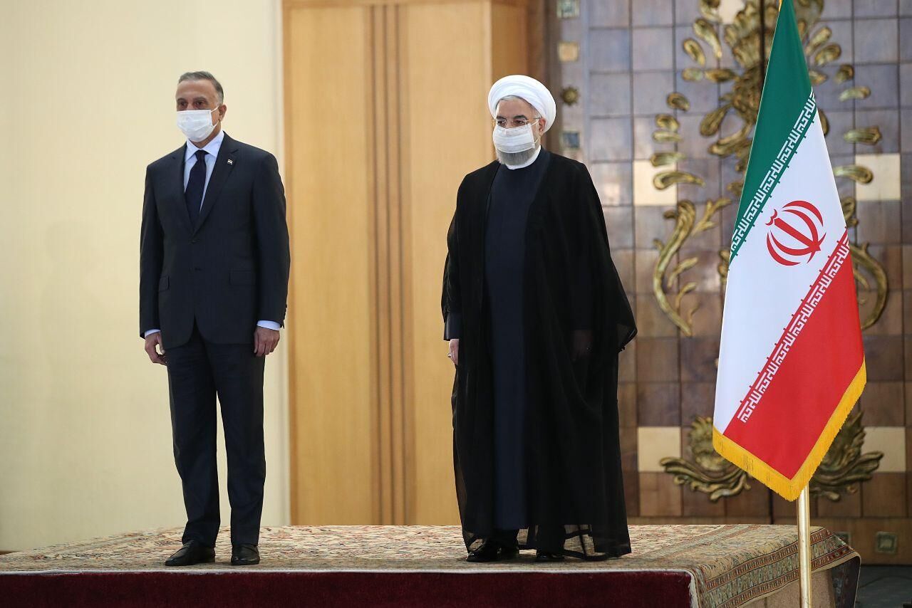 استقبال رسمی روحانی از نخست وزیر عراق در تهران