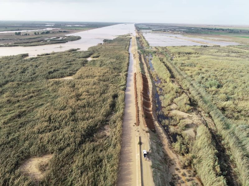 کانال سیلاب‌بر سد رامشیر، شهر شادگان را از خطر سیل نجات داد
