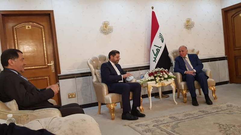 خطیب‌زاده با وزیر امور خارجه عراق دیدار کرد