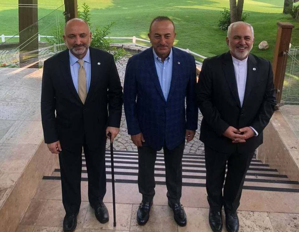 نشست سه جانبه وزرای خارجه ایران افغانستان و ترکیه آغاز شد