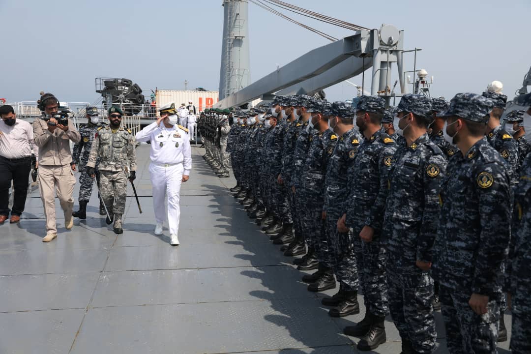 آیین استقبال از ناوگروه ۷۵ نیروی دریایی ارتش در بندرعباس