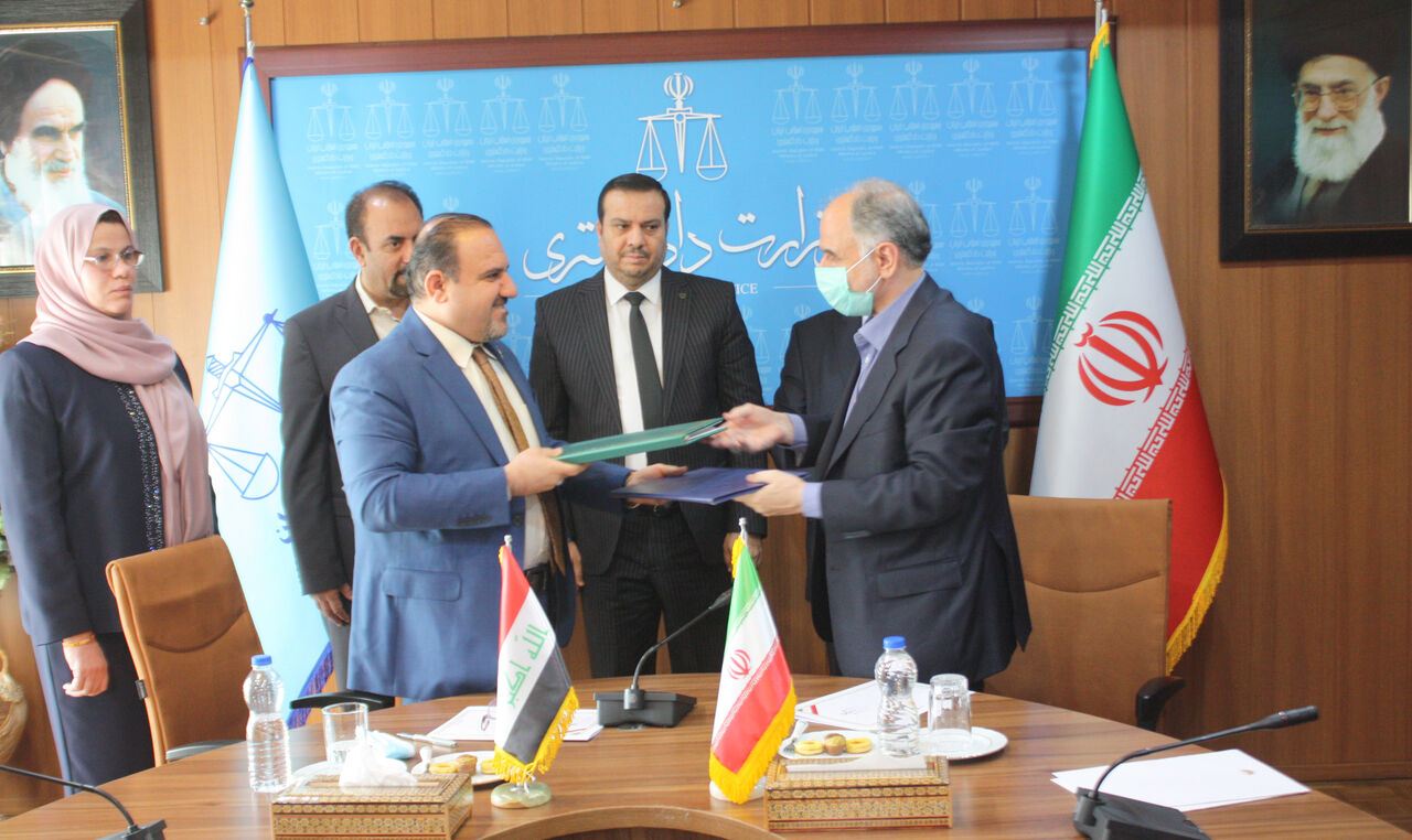 بیانیه مشترک گسترش روابط حقوقی و قضایی ایران و عراق امضا شد
