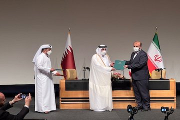 امضای صورتجلسه همکاری‌های مشترك ایران و قطر