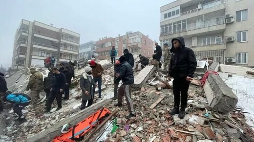 تلفات زلزله درترکیه وسوریه بیش از ۴۱ هزار نفر