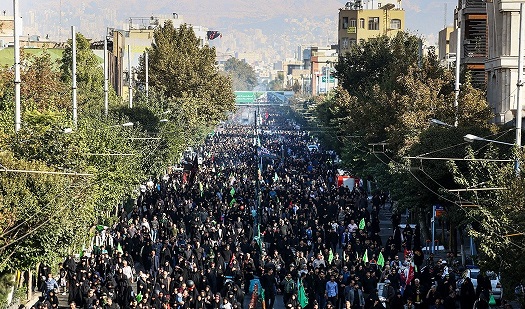 حضور پنج میلیونی مردم تهران در مراسم جاماندگان اربعین