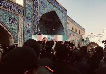 پیکر سردار شهید داوود جعفری در تهران تشییع شد