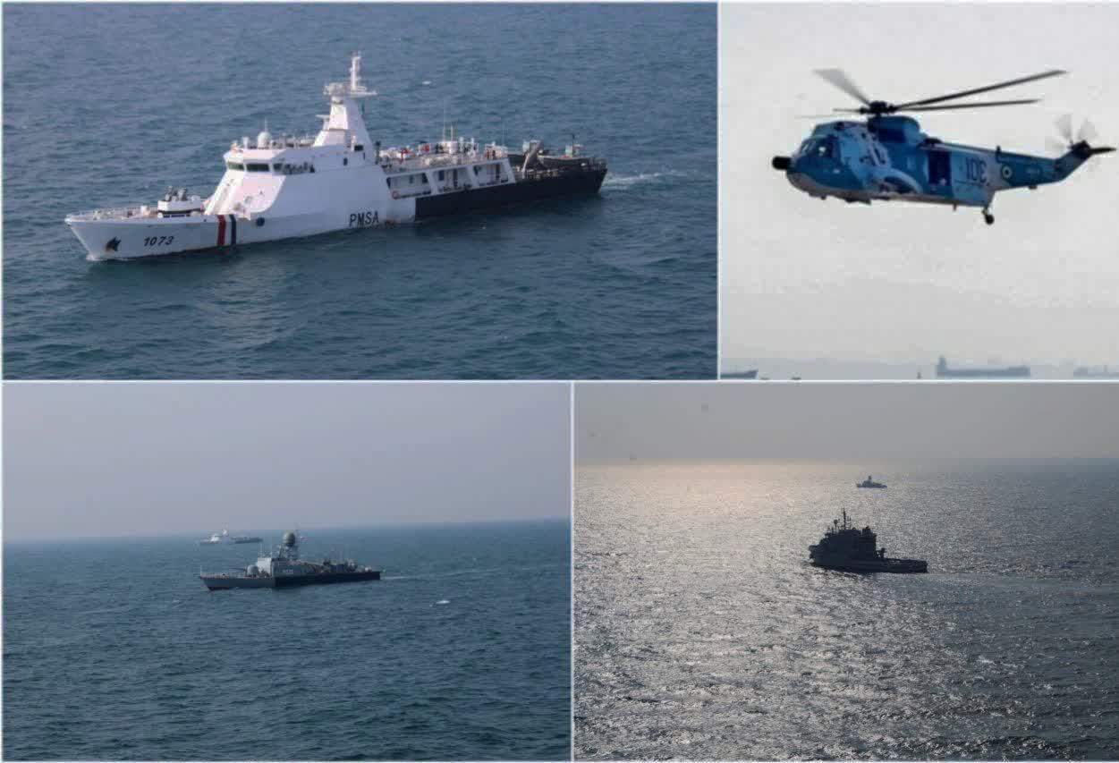 تمرین مشترک نیروی دریایی ایران و پاکستان