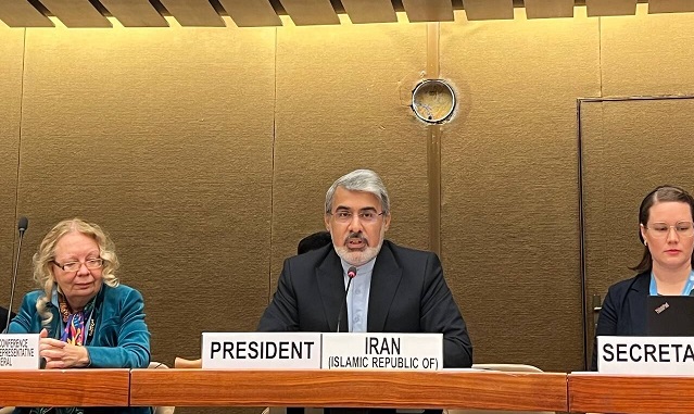 ایران رییس کنفرانس خلع سلاح سازمان ملل متحد شد