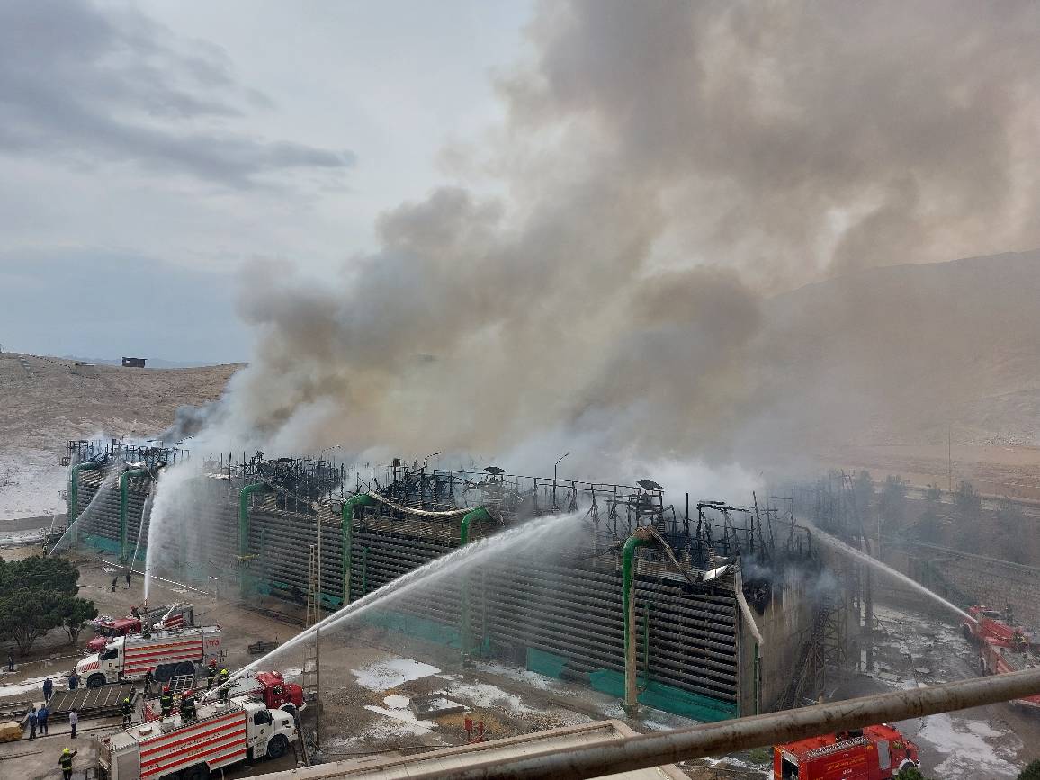 آتش‌سوزی نیروگاه اصفهان مهار شد