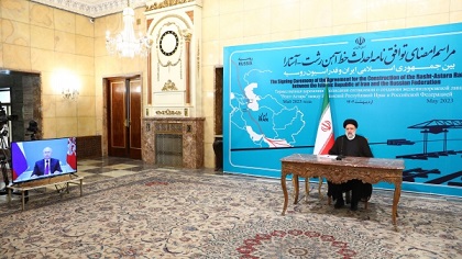 امضای توافقنامه احداث خط راه‌آهن رشت – آستارا بین جمهوری اسلامی ایران و روسیه