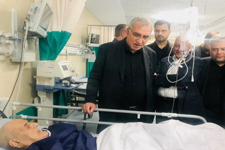بازدید سرزده وزیر بهداشت از بیمارستان های شهدای هفتم تیر و فیروزآبادی شهر ری
