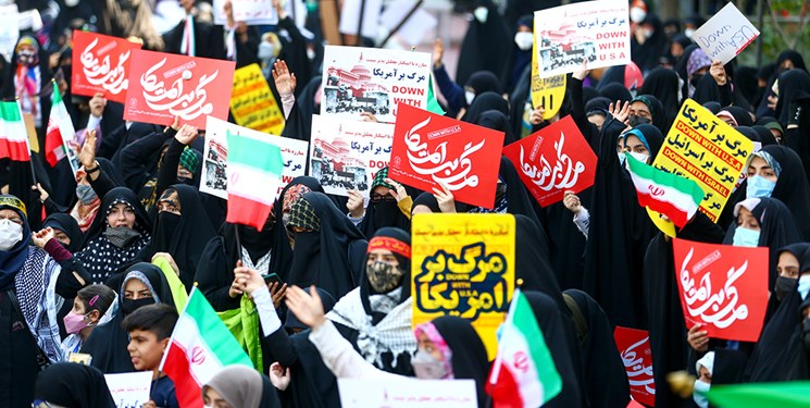 حمایت ملت ایران از آرمان‌های انقلاب اسلامی و گروه‌های مقاومت فلسطینی