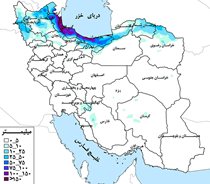 حوضه دریای خزر پرباران‌ترین حوضه‌ کشور در هفته جاری