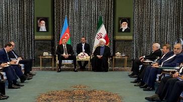 دیدار رئیس جمهور آذربایجان با روحانی