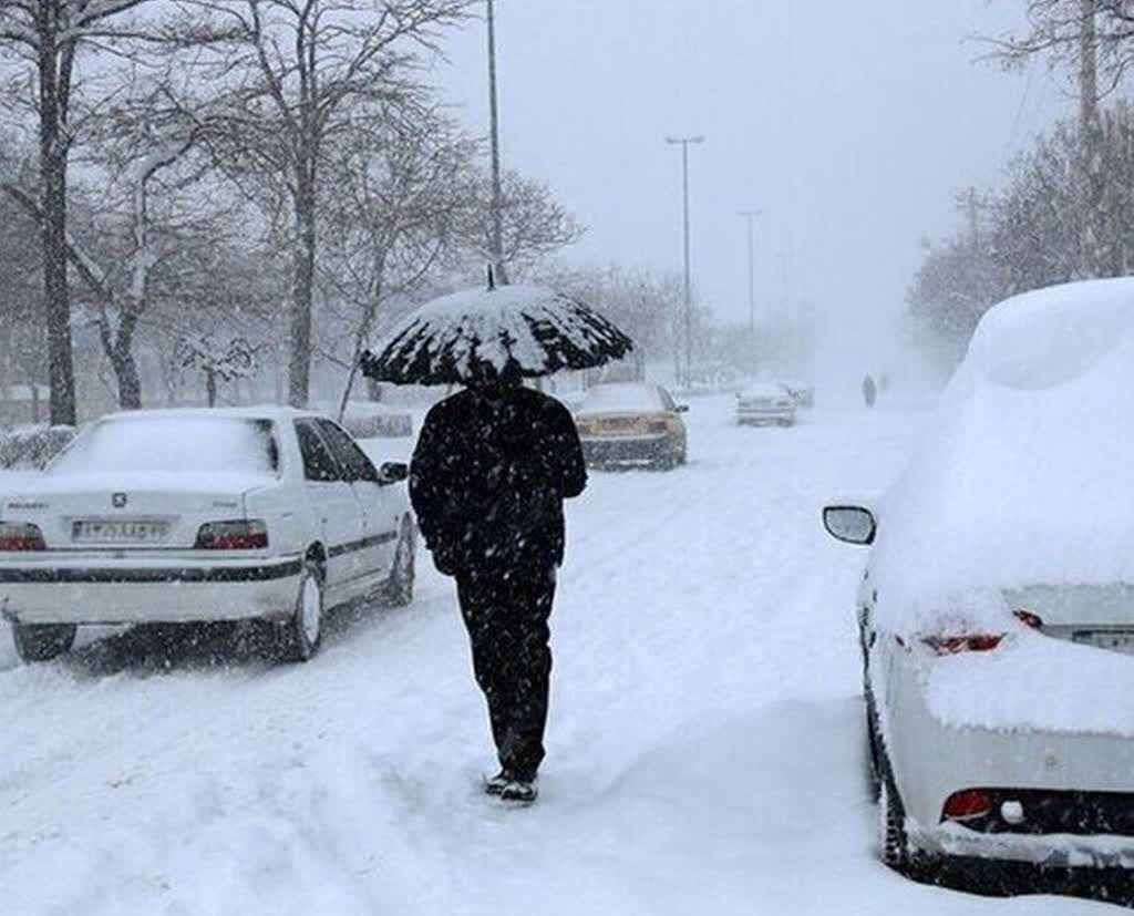 بارش پراکنده برف درکشور