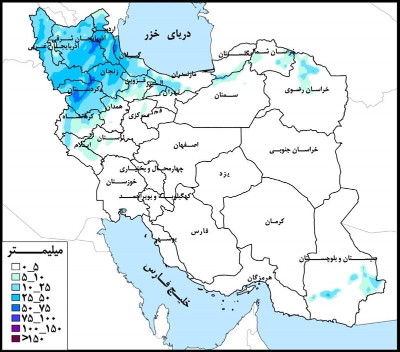 حوضه آبریز دریاچه ارومیه پرباران‌ترین حوضه‌ درجه یک کشور در هفته جاری