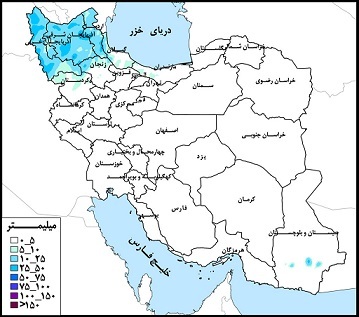 حوضه دریاچه ارومیه پرباران‌ترین حوضه‌ درجه یک کشور در هفته جاری