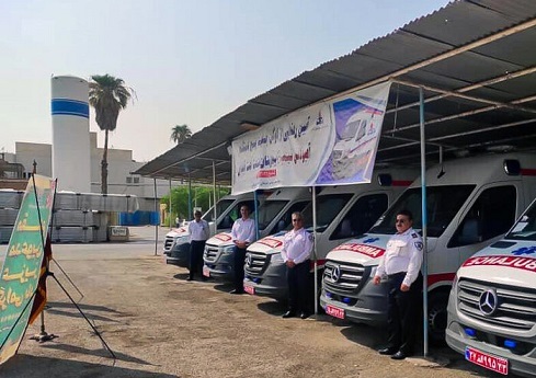 تحویل ۱۰۰ دستگاه آمبولانس پیشرفته به ناوگان درمانی صنعت نفت