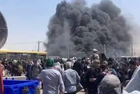 حادثه آتش‌سوزی در مرز مهران/ یک نفر جان باخت