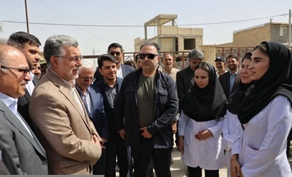 بازدید میدانی وزیر بهداشت از طرح توسعه بیمارستان پورسینا و مرکز سلامت پیش‌قلعه در خراسان شمالی